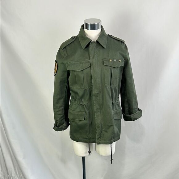 Zadig and Voltaire Olive With Skull Military Jacket - Picture 2 of 8